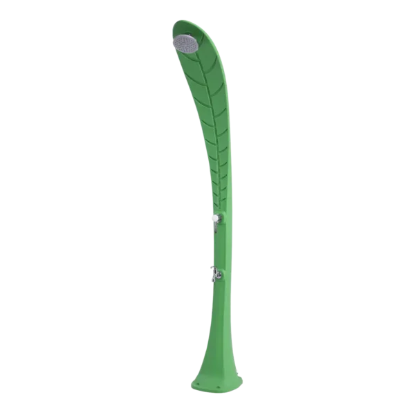 Ducha solar para piscina hoja verde