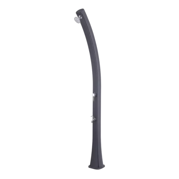 Ducha solar para piscina columna gris