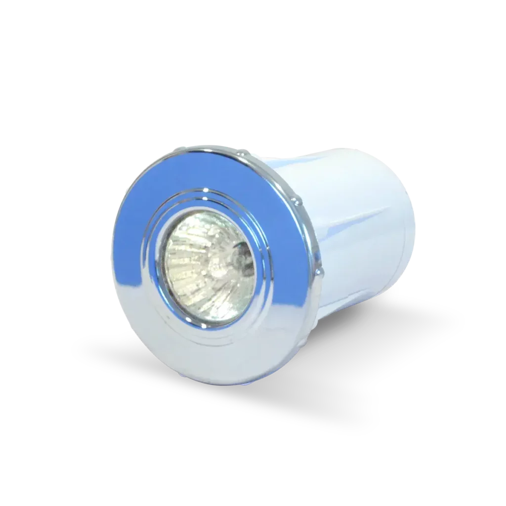 Luminaria spot cromado Dicroica 50W Hormigón