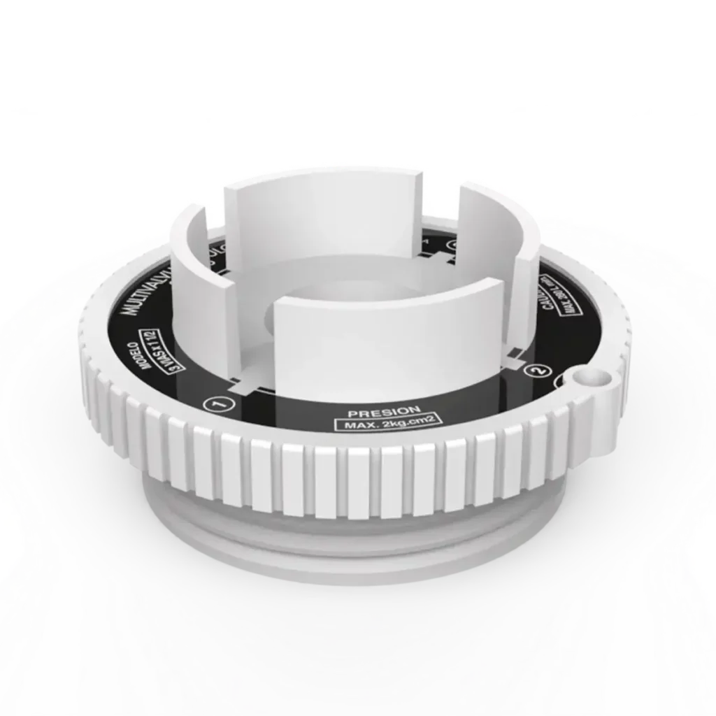 Tapa con círculo de acetato