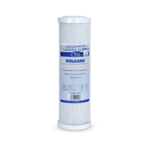 Cartucho carbón block 10" x 2.5" (69 mm)